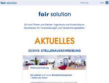 Tablet Screenshot of fair-solution.com